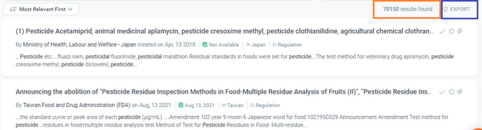 Pesticide no results_export