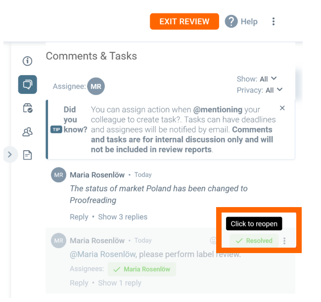 How to Manage Label Status